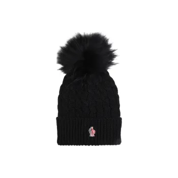 Moncler Grenoble Logo Detailed Knitted Beanie