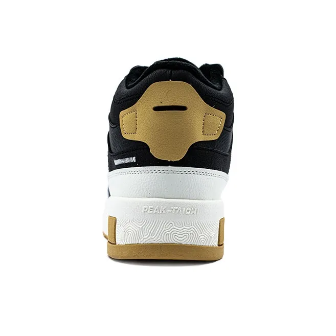 PEAK Taichi 910 Warm Cushioning High Top Skateboard Shoes Men's Black White-3