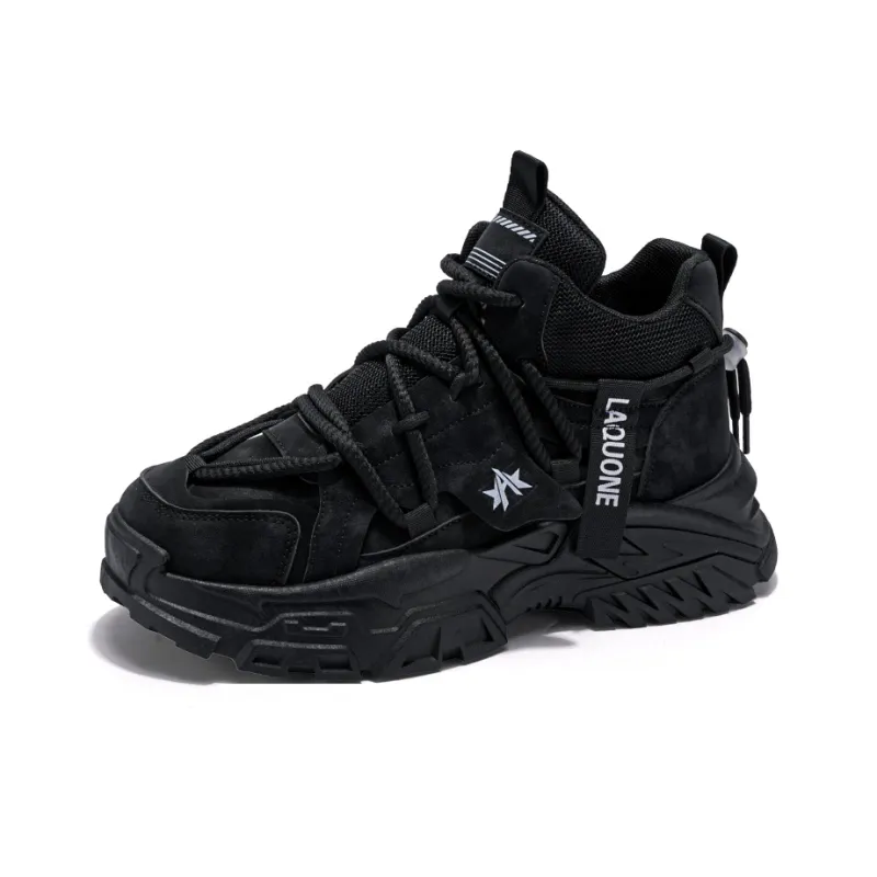 M.M Party Cushioning Wear Resistant Mid Top Chunky Sneakers Men's-2