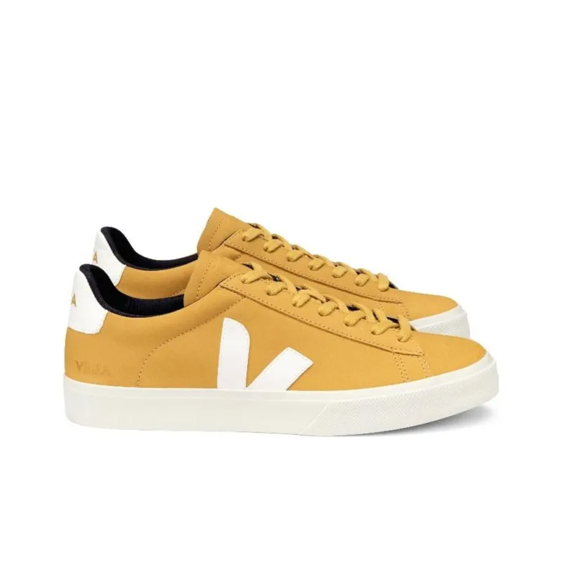 VEJA Campo Nubuck Lace Up 'Mustard Yellow White'-2