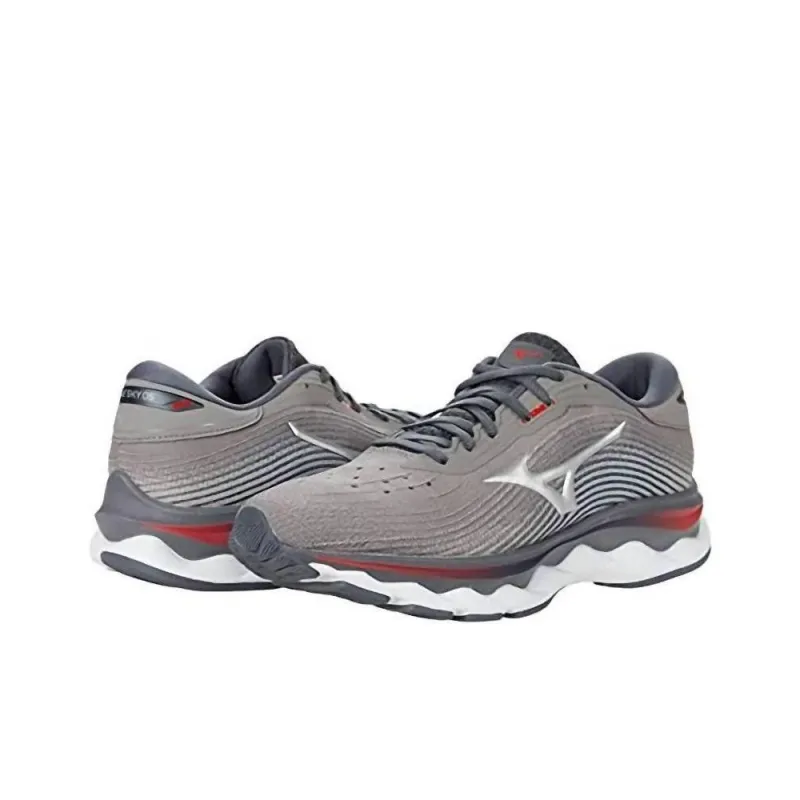 Mizuno Wave Sky 5 Anti-Slip Wear-Resistant Low-Top Running Shoes Men's Gray-2