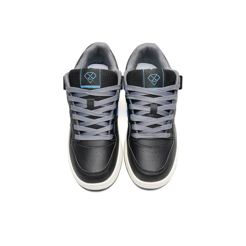 KAAVER OTTO Wear-Resistant Low-Top Skateboard Shoes Unisex White Blue-22