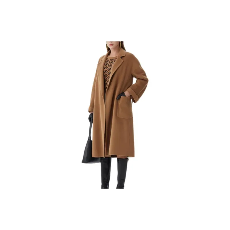 BESIONIA FW21 Coats Women's Camel-5