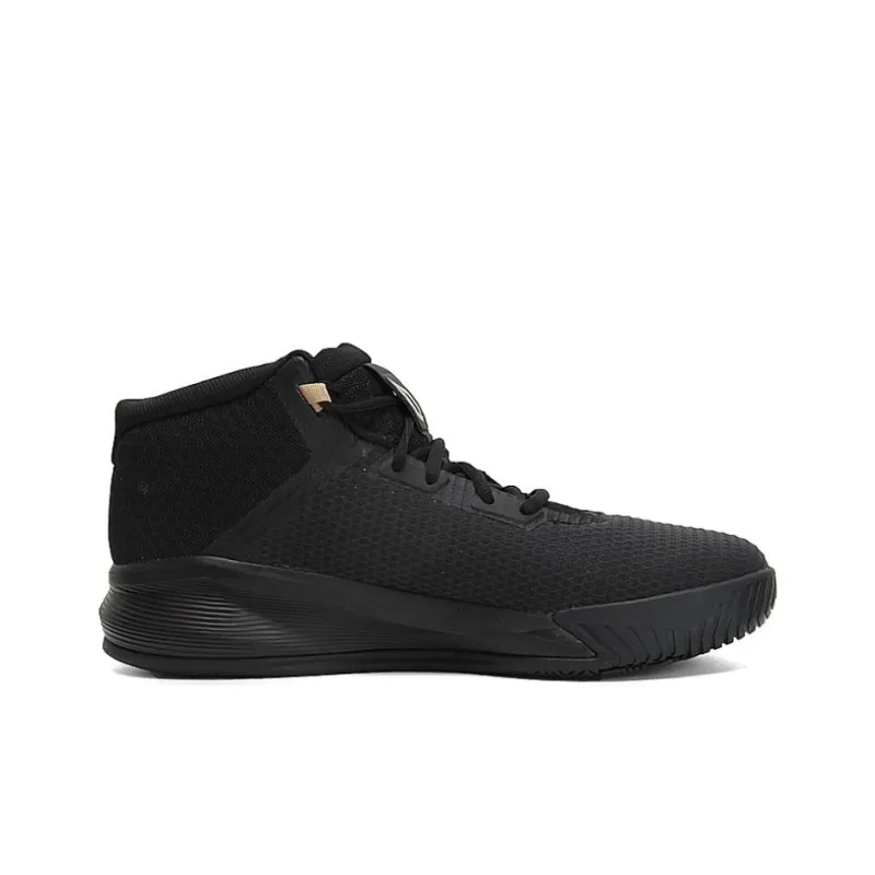 Adidas D Lillard Brookfield Anti-Slip Wear-Resistant Mid-Top Basketball Shoes Men's Black-1
