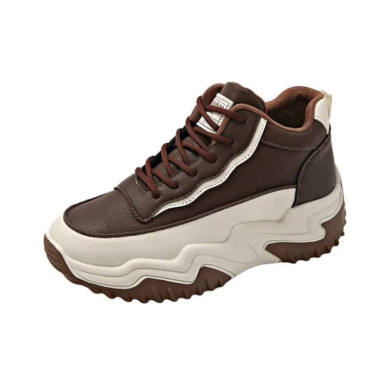 M.M Party Cushioned Wear Resistant Water Resistant High Top Chunky Sneakers Women's-0