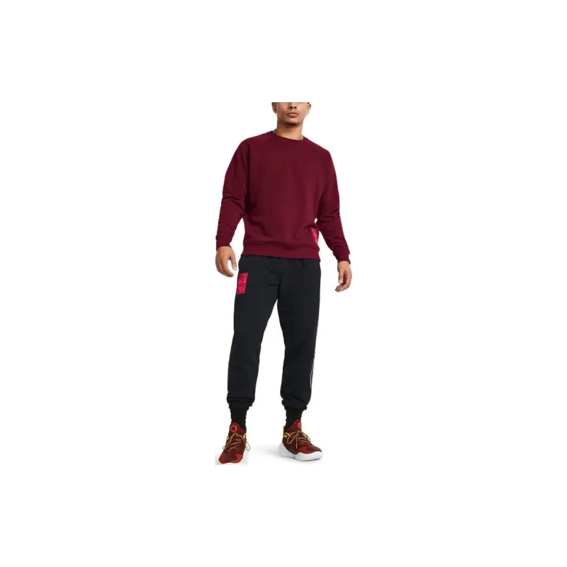 Under Armour x LIXIAOLONG LIANMINGKUAN UA Spring Collection Bruce Lee Collaboration Sweatshirt Men's Flame Red-2
