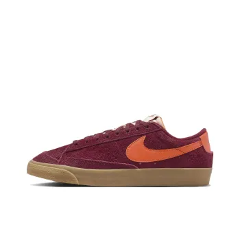 Nike Blazer Anti Slip Wear Resistant Low Top Skateboard Shoes Women's Red Brown