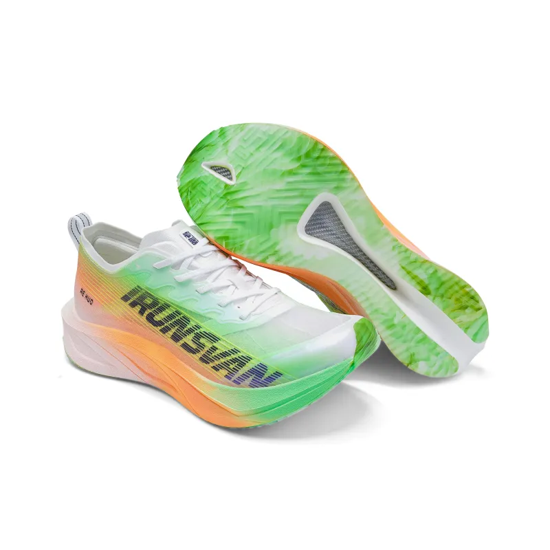 IRUNSVAN Low-Top Running Shoes Unisex Cantaloupe-Orange Light-5