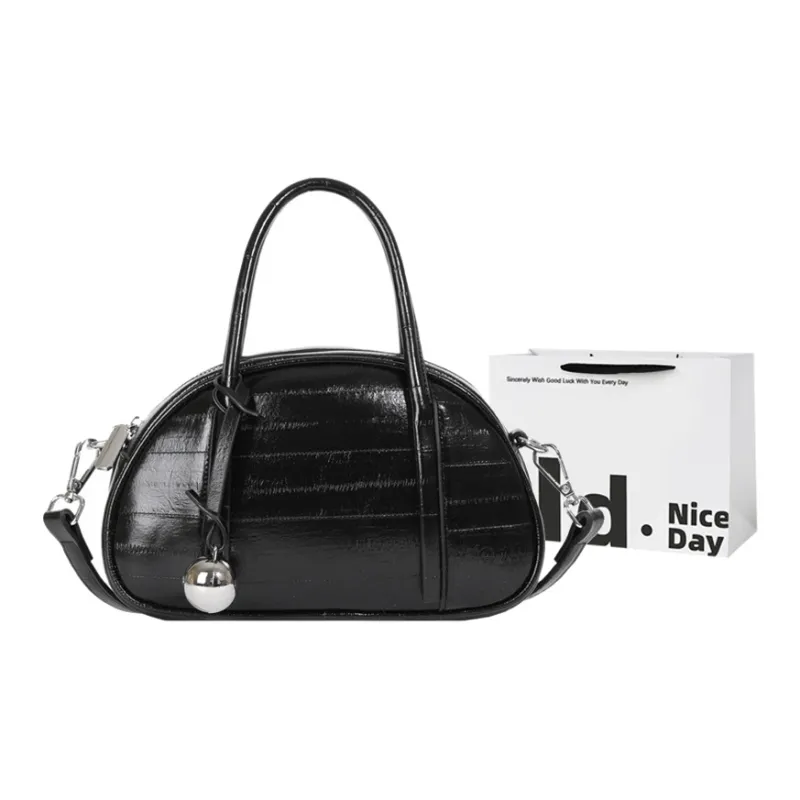 SWIMADE PU Crossbody Handbag Women's White/Silver/Black-6