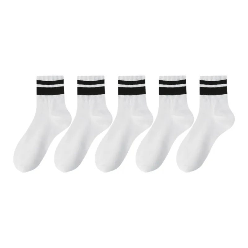 Mulong Family Mid Calf Socks Men's 8 Pack Mixed Color-5