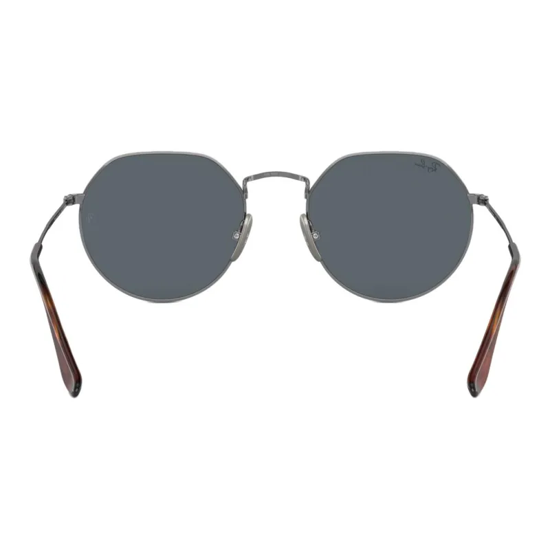 RayBan Acetate Round Sunglasses Women's Silver-2