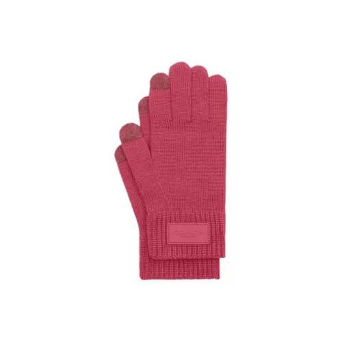 COACH Milu Wool Knit Gloves Men's Pink