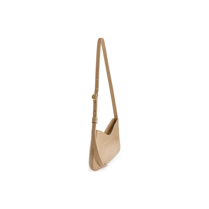 ARKET Cow Leather Handbag Shoulder Bag Small Size Women's Black/Beige/Red-4