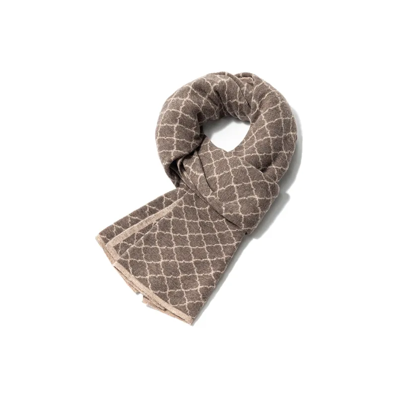 Shanghai Story 100% Sheep Wool Knit Scarves Unisex Multiple Colors-17