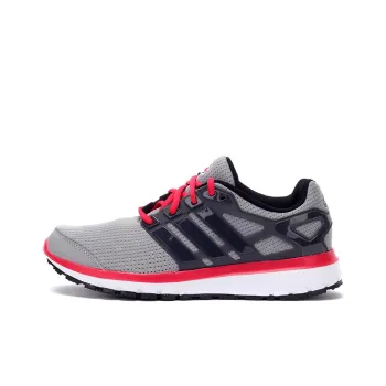 Adidas Energy Cloud Anti Slip Wear Resistant Low Top Running Shoes Men's Gray Black Red
