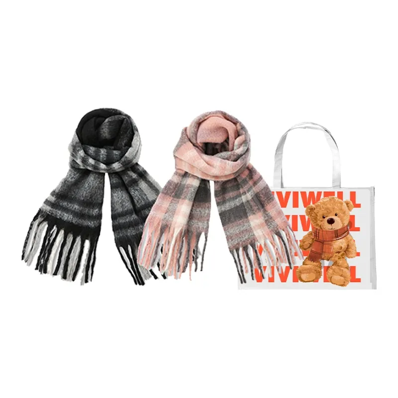 VIVIWELL Knit Scarves Unisex-30
