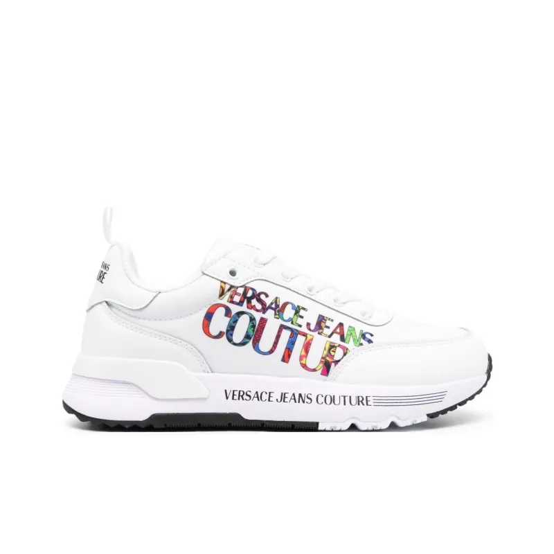 VERSACE JEANS Couture Low Top Casual Shoes Women's White-1