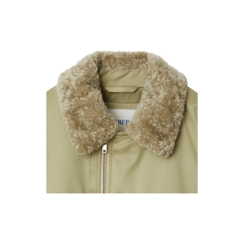 Burberry Shearling collar Bomber Jacket-5