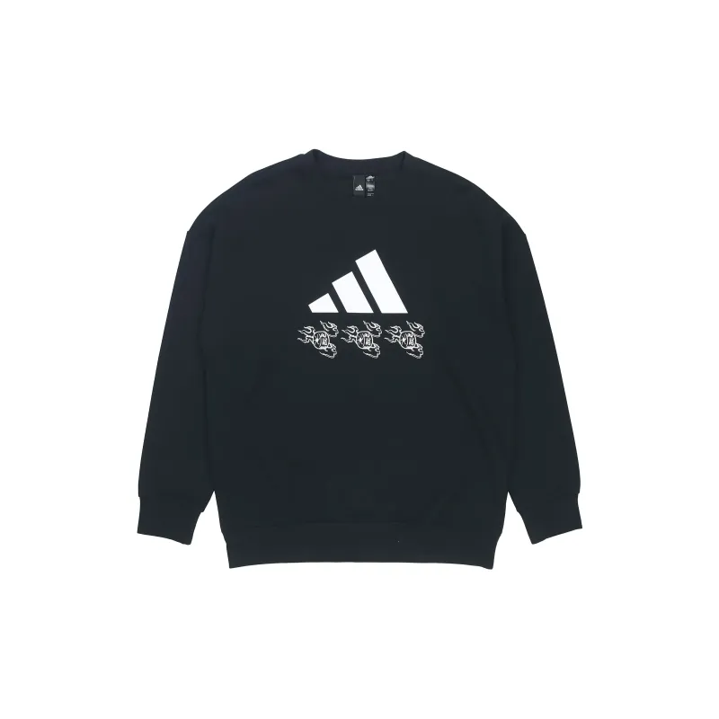 Adidas Sweatshirt Men's Black Shopping Bag Included-2