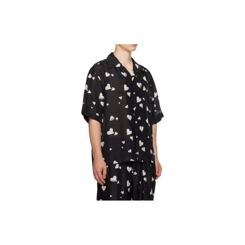 MARNI Bunch Of Hearts Habotai Printed Shirt-3