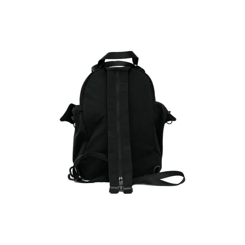 Anta Nylon Fabric Backpack Regular Unisex Basic Black/Ink Jade Green-4