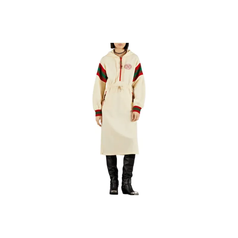 GUCCI Web stripe Hooded Dress-1