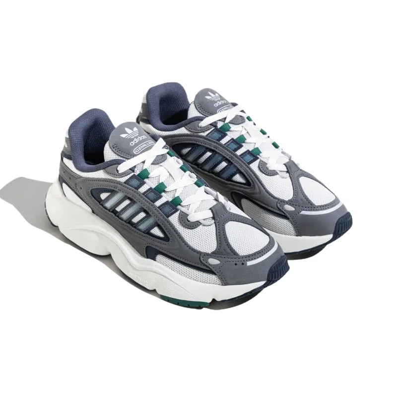 Adidas Originals Ozmillen Wear Resistant Low Top Chunky Sneakers Unisex Gray Green-2