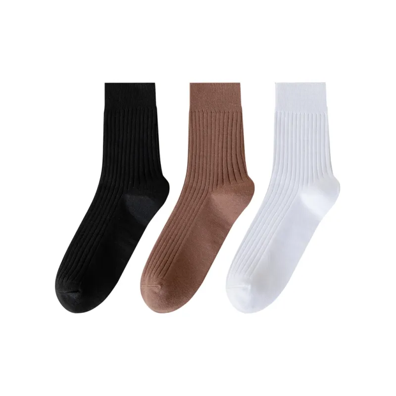 MIIOW Mid Calf Socks Unisex 3 Pack-4