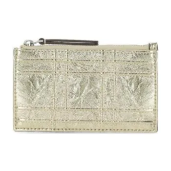 TORY BURCH Fleming Nappa Leather Coin Purse Wallets Card Holders Regular Women's Gold