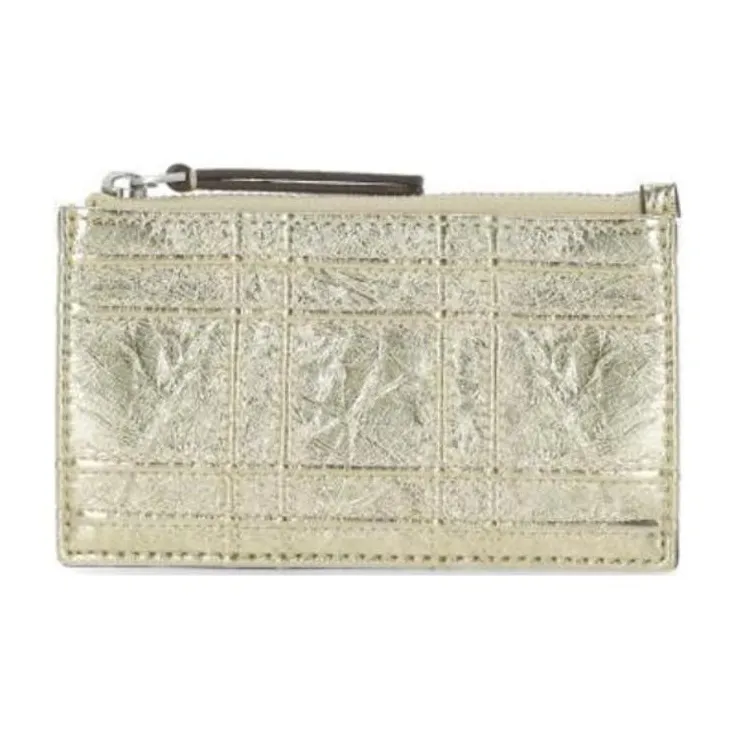 TORY BURCH Fleming Nappa Leather Coin Purse Wallets Card Holders Regular Women's Gold-0