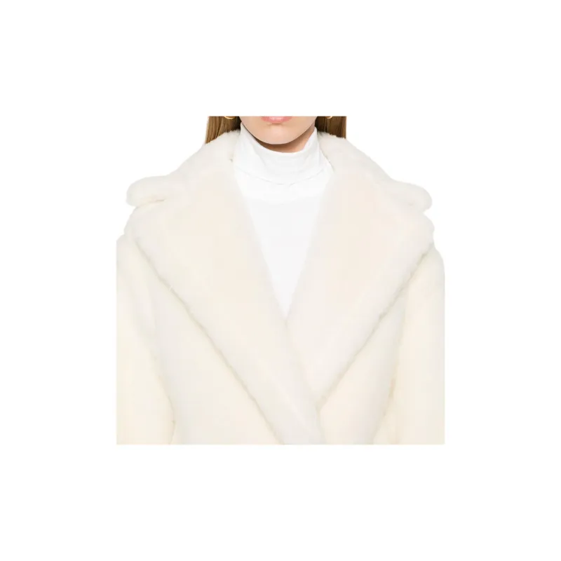 MaxMara Espero Teddy Button Up Short Coat-5