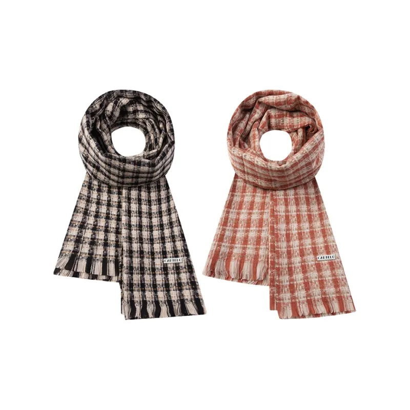 CARTELO Polyester Knit Scarves Unisex-4