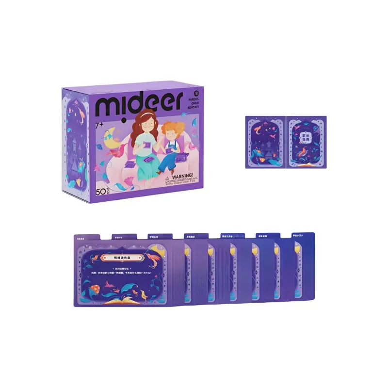 MIDEER Parent And Kid Communication Card Companion Time Tips Expression Thinking Training Interactive Games Board Games-3