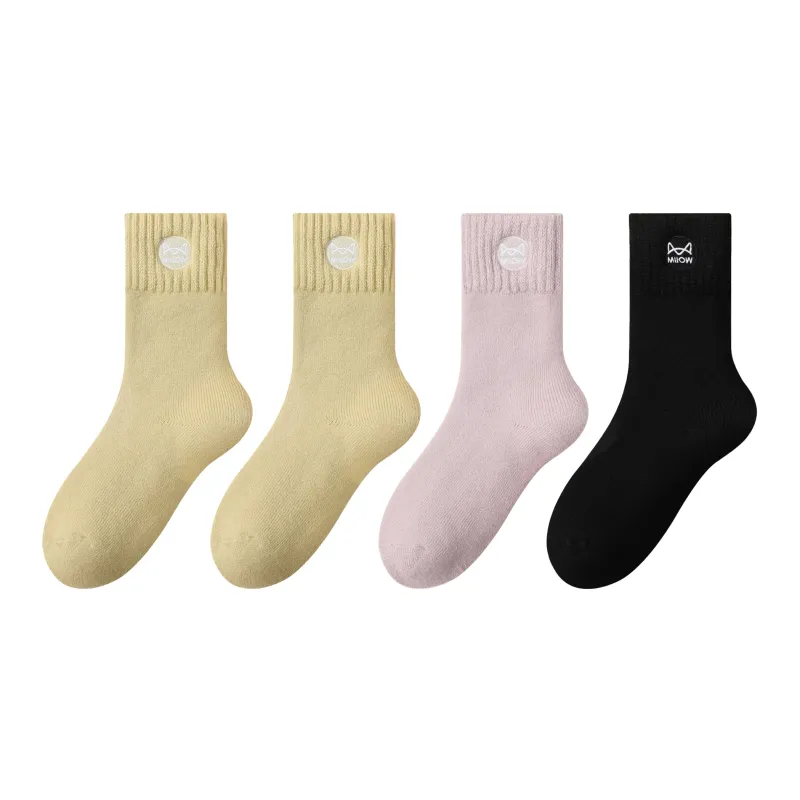 MIIOW Mid Calf Socks Women's Combo Set-19