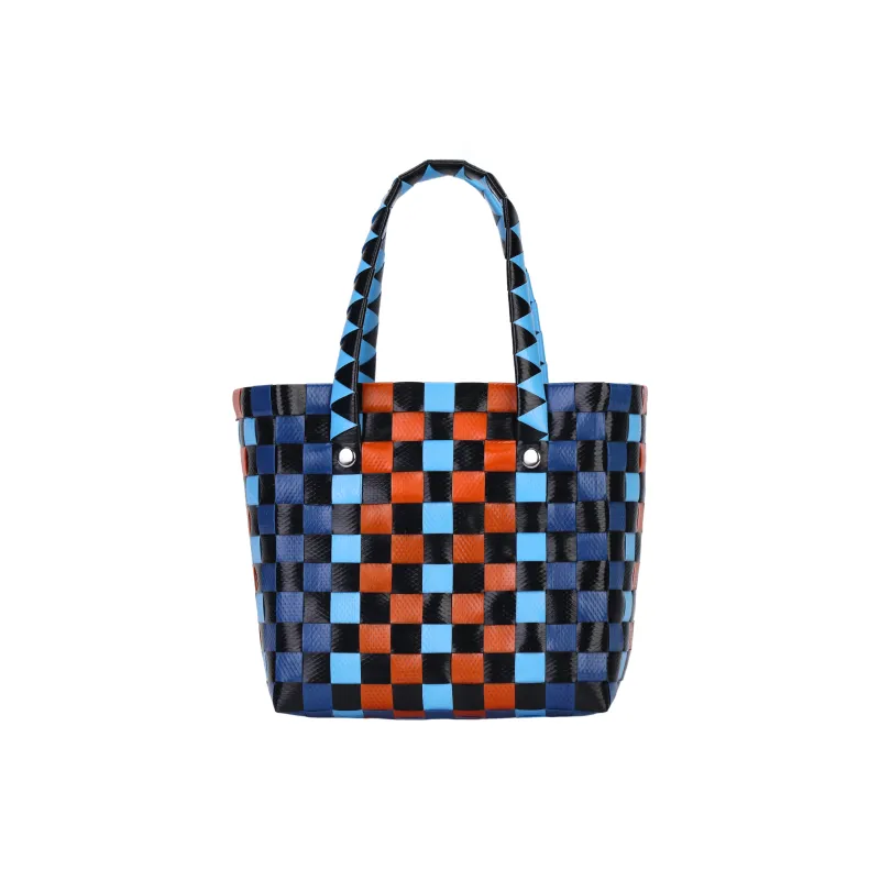 MARNI Polypropylene With Cow Leather One Shoulder Handbag Extra Mini Kids' Dark Blue/Multicolor-4