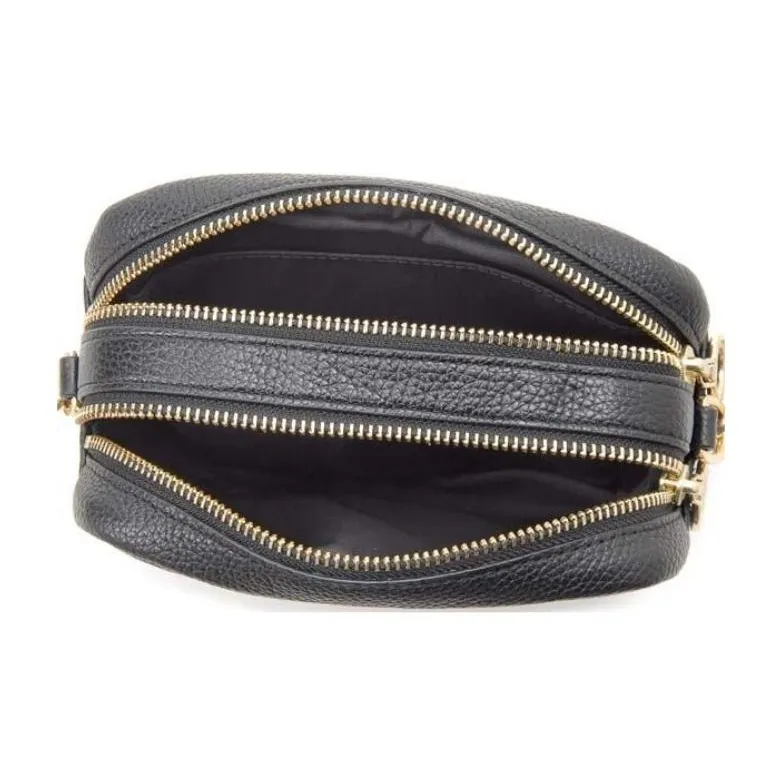 TORY BURCH Perry Litchi Grain Leather Clutch, Crossbody Bag, Shoulder Bag Women's Black-2