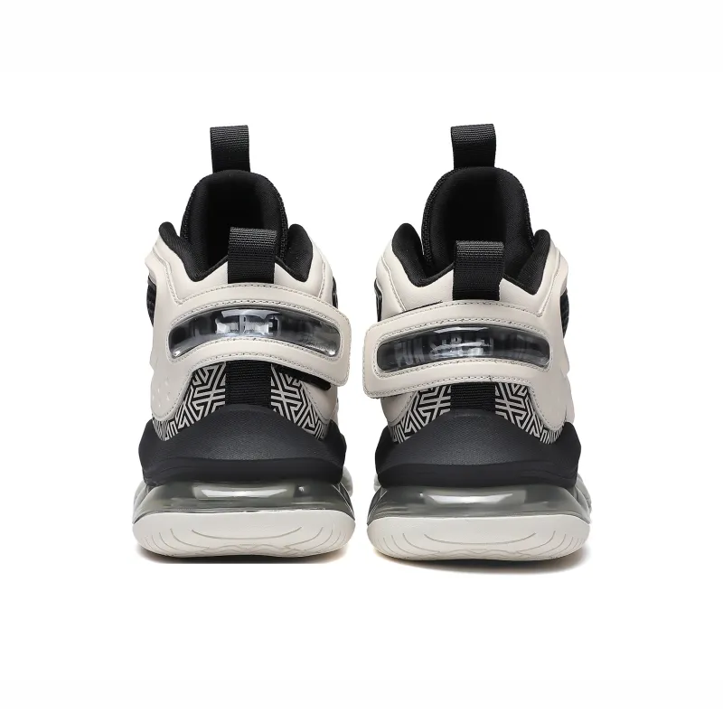 N·HOT Impact Resistant Height Increasing High Top Air Cushion Casual Running Shoes Men's-4