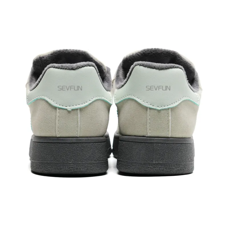 7 SEVFUN Wear resistant And Lightweight Low Top Skateboard Shoes Unisex Mint Green-3