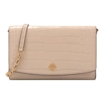 TORY BURCH Robinson Cow Leather Chain Bag Shoulder Bag Crossbody Bag Regular Women's Sand