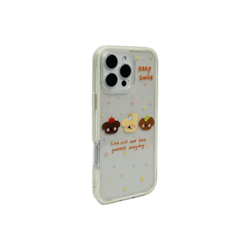 Wei Xin TPU Material 2 in 1 Polka Dot Puppy Phone Cases Compatible With IPhone 16/15 Pro Max/Apple 13/14 Pro Max/12-1