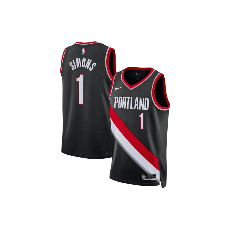 Nike Anfernee Simmons Portland Trailblazers 2024/25 Icon Edition Big Kids' Nike Nba Swingman Jersey-2
