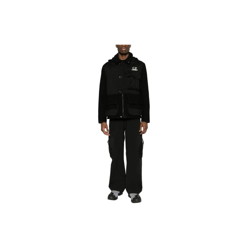 C.P.Company Duffel Mixed Goggle Hooded Jacket-1
