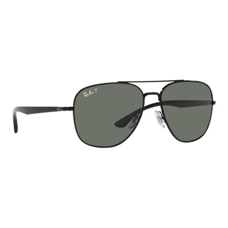 RayBan Acetate Metal Aviator Sunglasses Men's Black-2