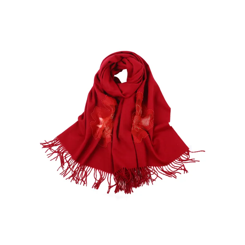 Shanghai Story 100% Sheep Wool Shawls Women's Encounter The Bloom, Nude-26