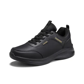 TONYBEAR Anti Slip Wear Resistant Low Top Black Monkey Running Shoes Men's