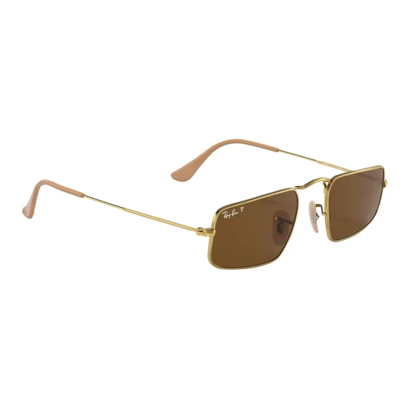 RayBan Acetate Metal Square Sunglasses Women's Gold-2