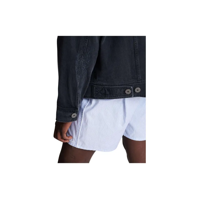 BALMAIN Distressed Denim Jacket-6