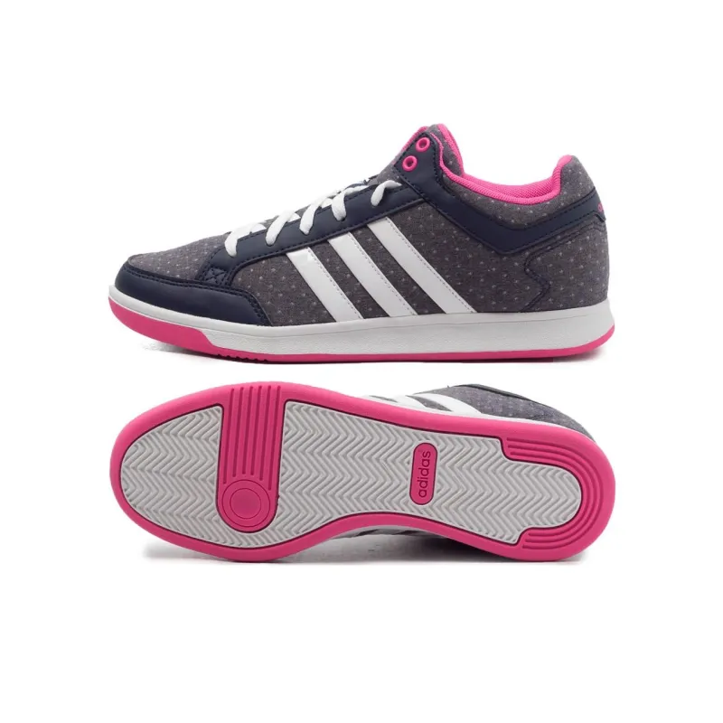 Adidas ORACLE VI Anti-Slip Wear-Resistant Mid-Top Tennis Shoes Women's Gray-4