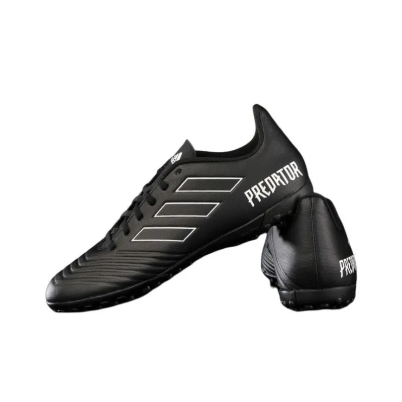 Adidas Predator Tango 18.4 TF Rubber Broken Studs Artificial Ground Anti Slip Wear Resistant Soccer Shoes Men's Black-1