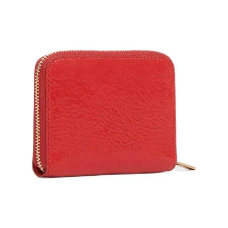 MANSUR GAVRIEL Logo stamp Patent finish Zip Wallet-1